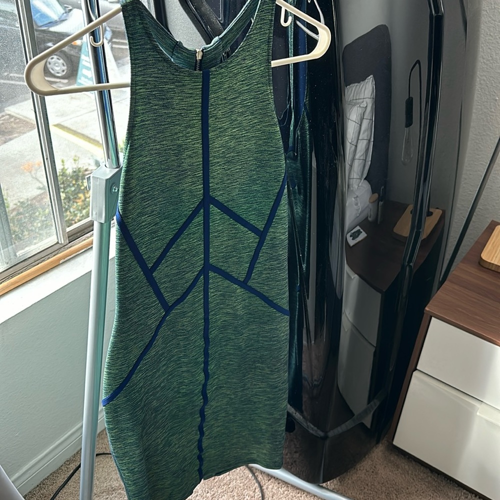 Topshop metallic cocktail dress